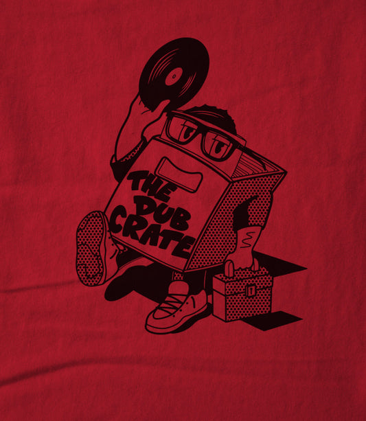 J.Robinson WhoDemSound - THE DUB CRATE X SKIE ONE TEE RED