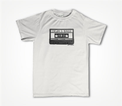 Old School Mix Tape - DRUM & BASS- WHITE Unisex T-shirt