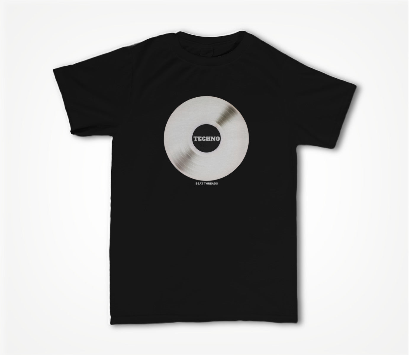 RECORD - TECHNO - BLACK Unisex T-shirt