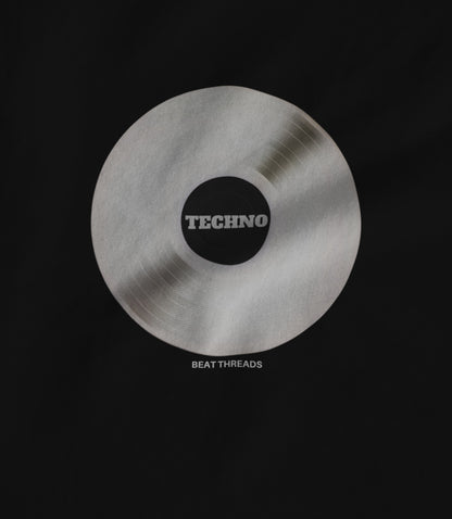 RECORD - TECHNO - BLACK Hoodie