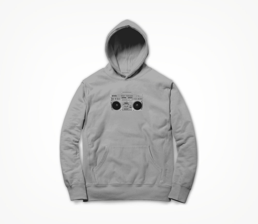 Old School Boombox - Grey Hoodie