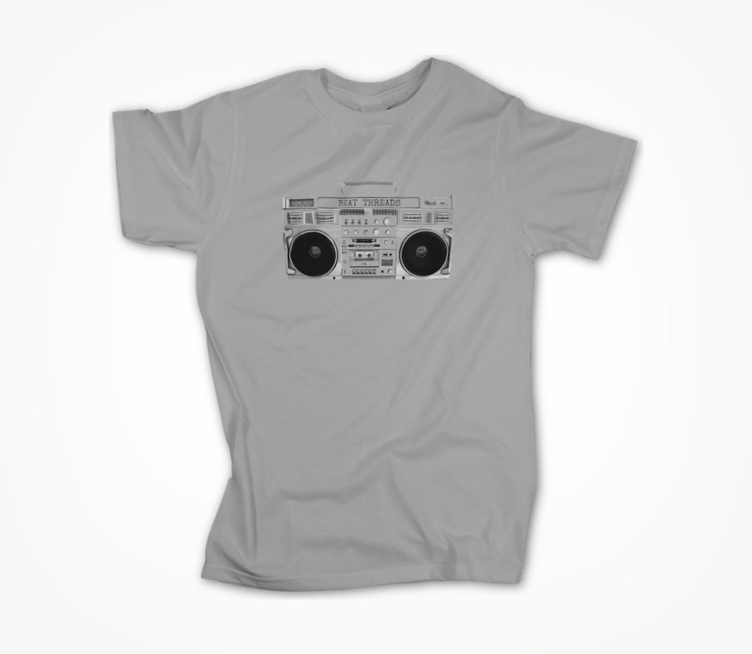 Old School Boombox - Grey Unisex T-shirt